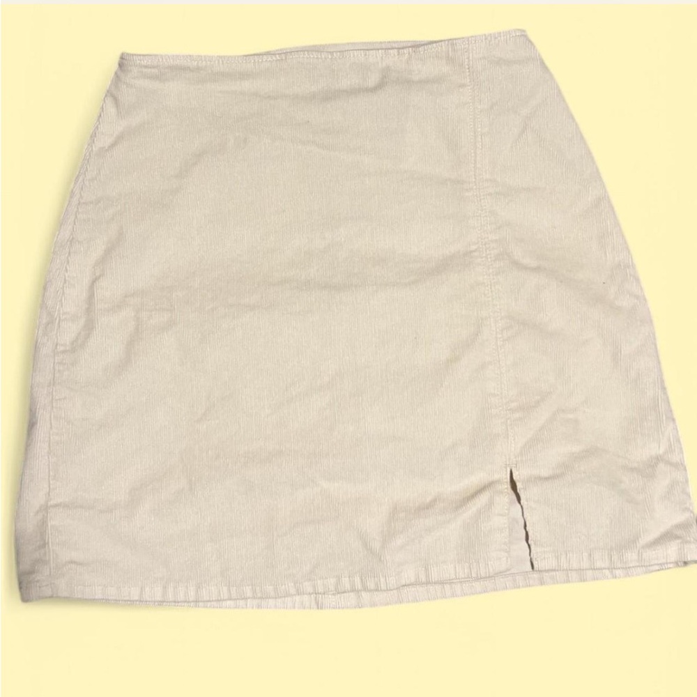 Hollister Beige Corduroy Skirt